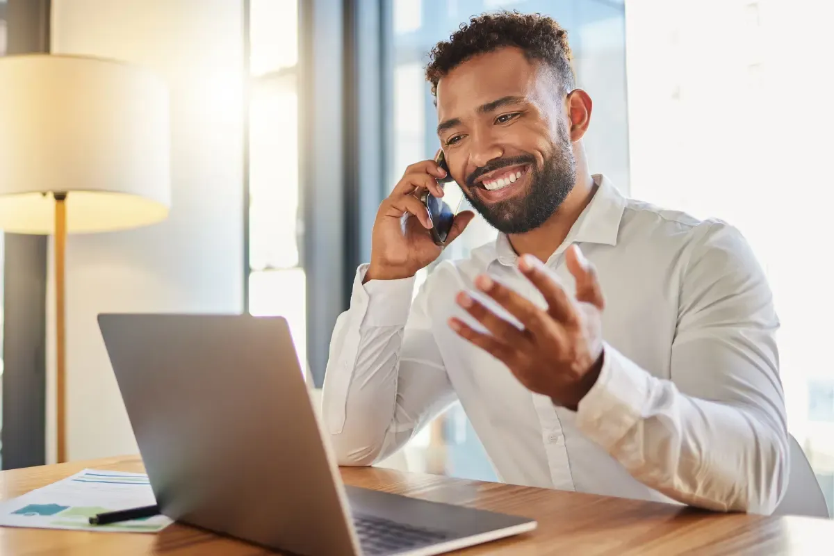 Small business owner successfully managing corporate compliance requirements with professional guidance and support