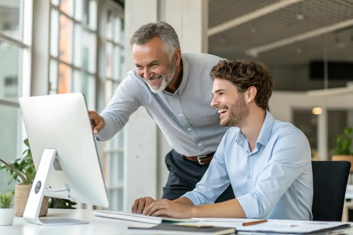 best-compliance-tools-img.webp Small business team collaborating on compliance software selection and implementation for SMB regulatory requirements in modern office.
