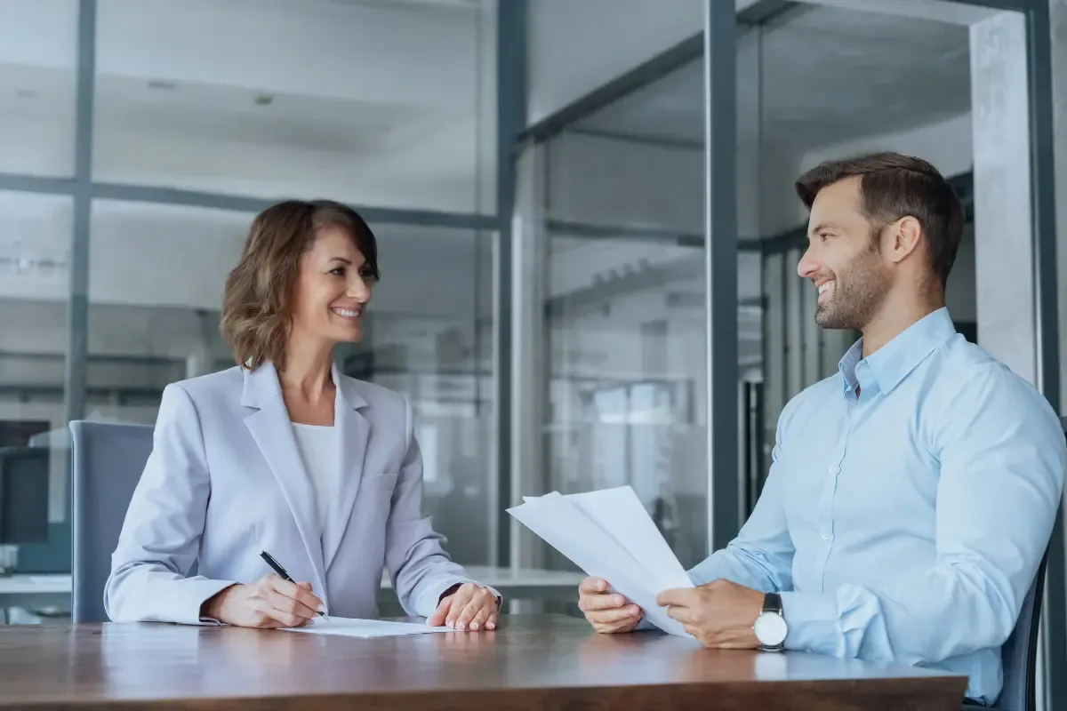 business-formation-services-img.webp Startup founder consulting with a professional business formation service specialist to choose the best business registration and incorporation services for a new company