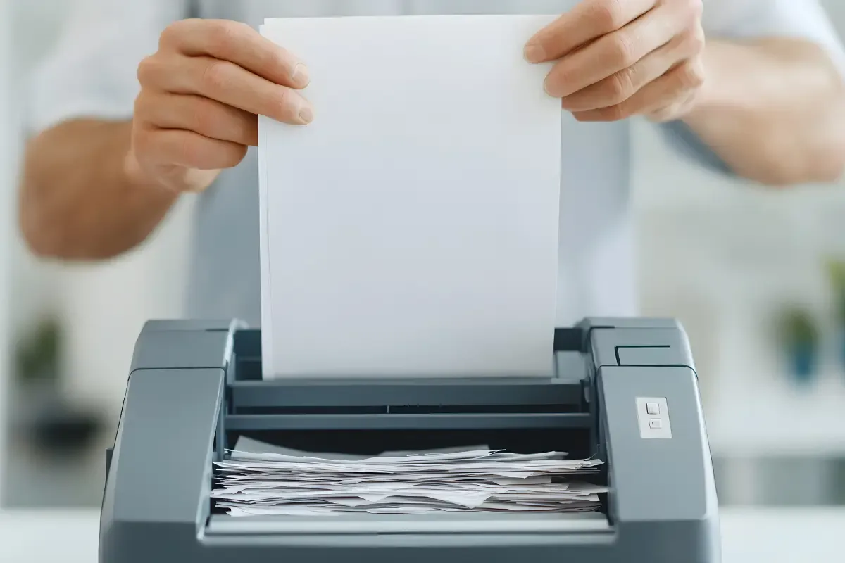 document-retention-guidelines-img.webp Business document processing and scanning for document retention compliance showing proper document management and record keeping procedures.
