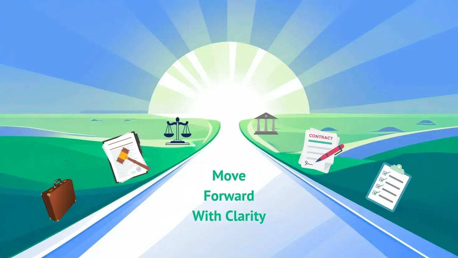 move-forward-image.webp Move forward with clarity company formation journey showing business incorporation process with legal documents contracts and registration steps