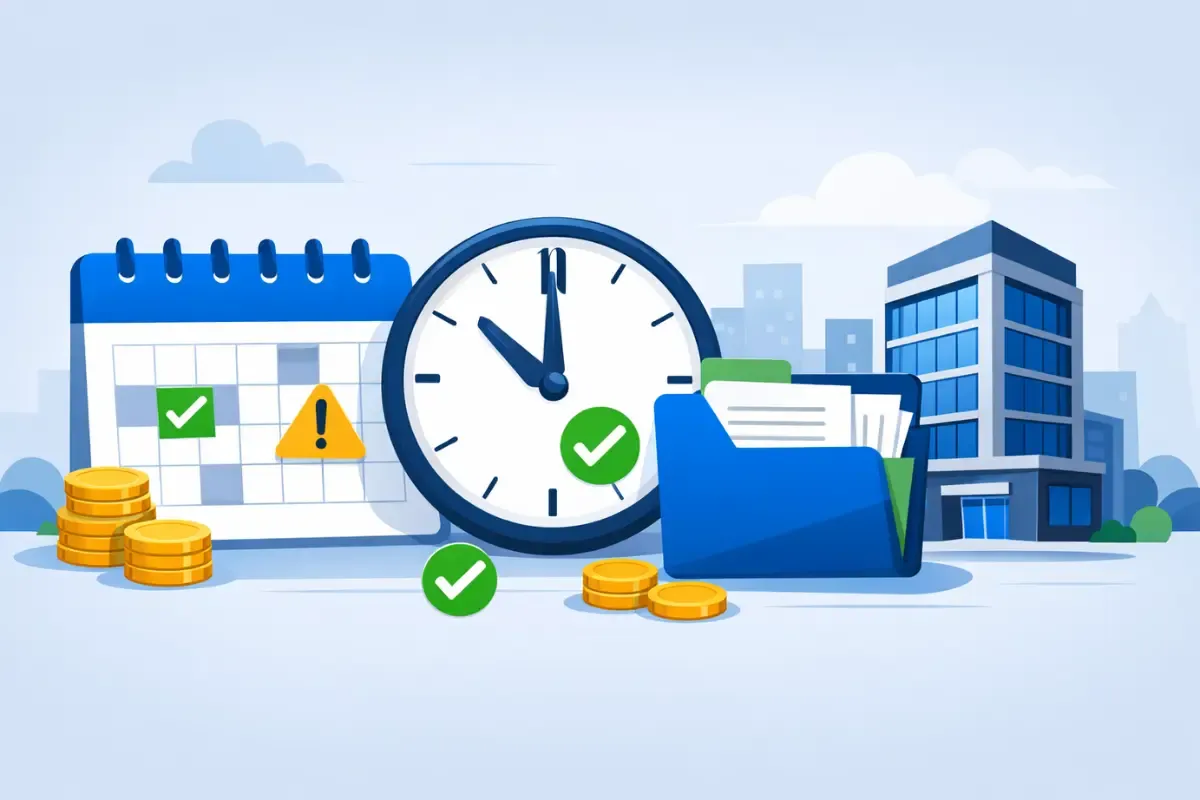 timely-annual-business-filings.webp Timely annual business filings with tools to automate business compliance tracking, managing multi-state business filing deadlines, and tracking franchise taxes state fees.