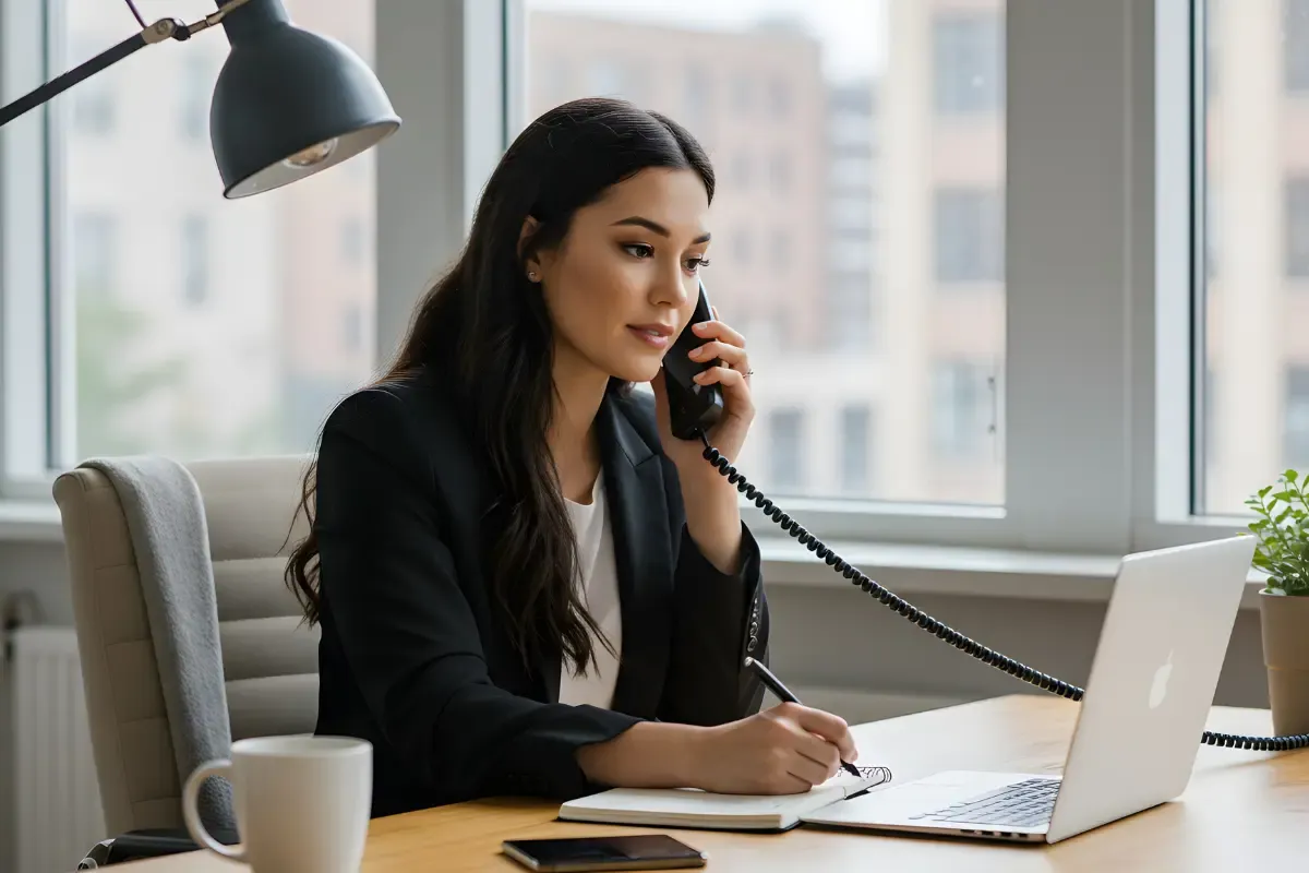 virtual-address-for-llc-img.webp Business professional managing virtual address for LLC daily operations while maintaining separate registered agent compliance
