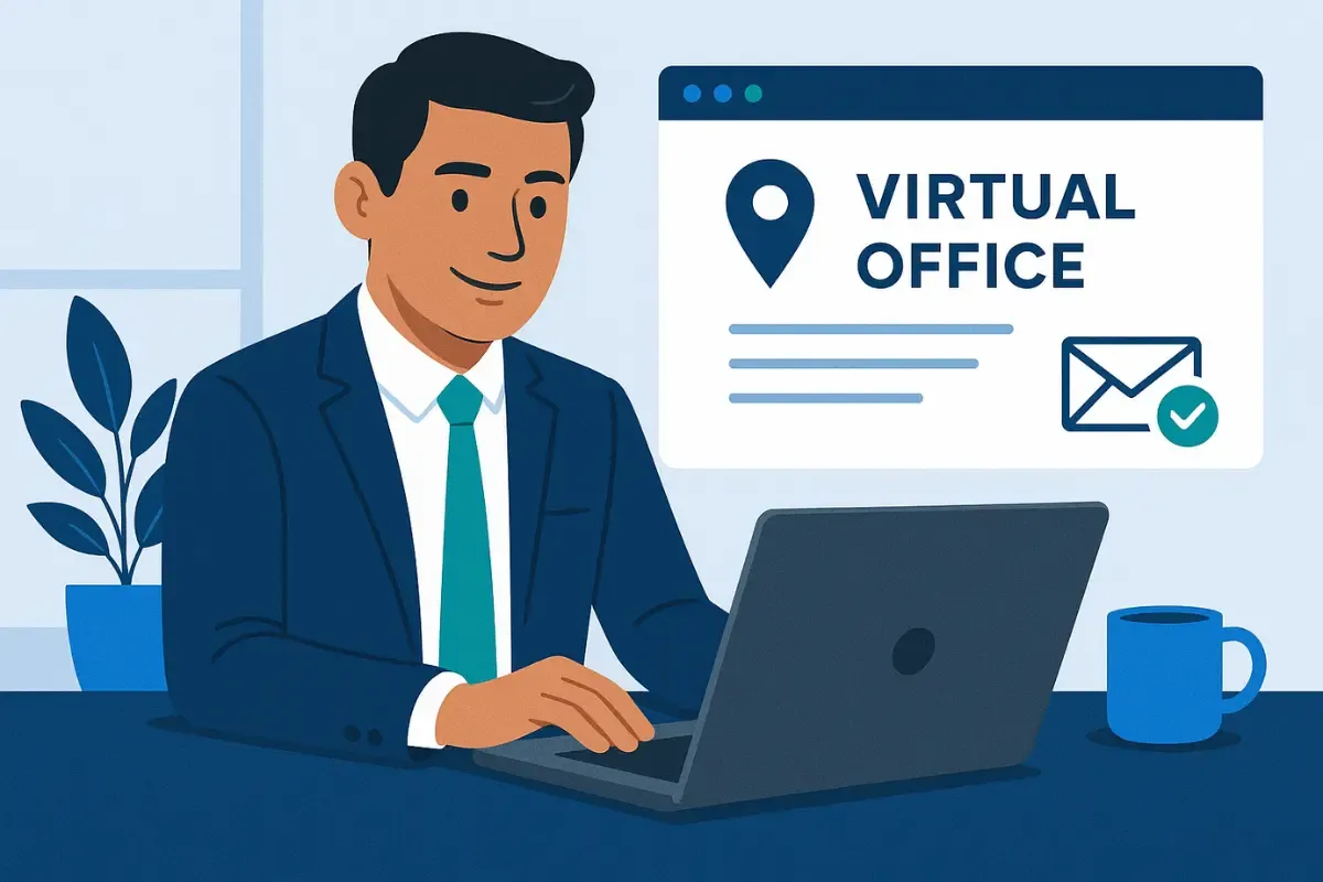 when-a-virtual-address-is-acceptable.webp When a virtual address is acceptable for LLC showing virtual office for business mail and marketing versus legal filings